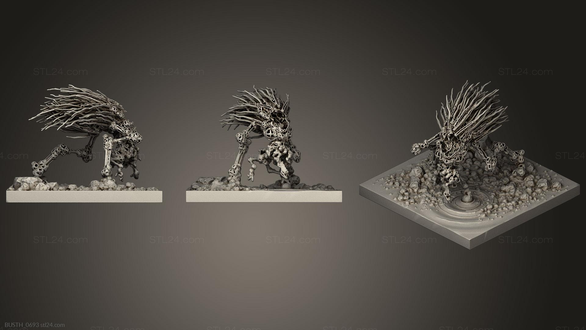 Бюсты монстры и герои (Источник света, BUSTH_0693) 3D модель для ЧПУ станка